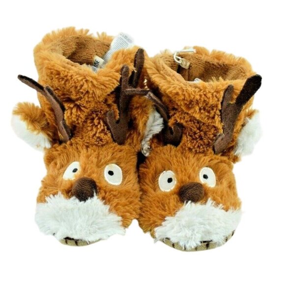 Little Blue House Other - Little Blue House Kids Large 11 to 13 Brown Reindeer Cozy Slouch Slippers New